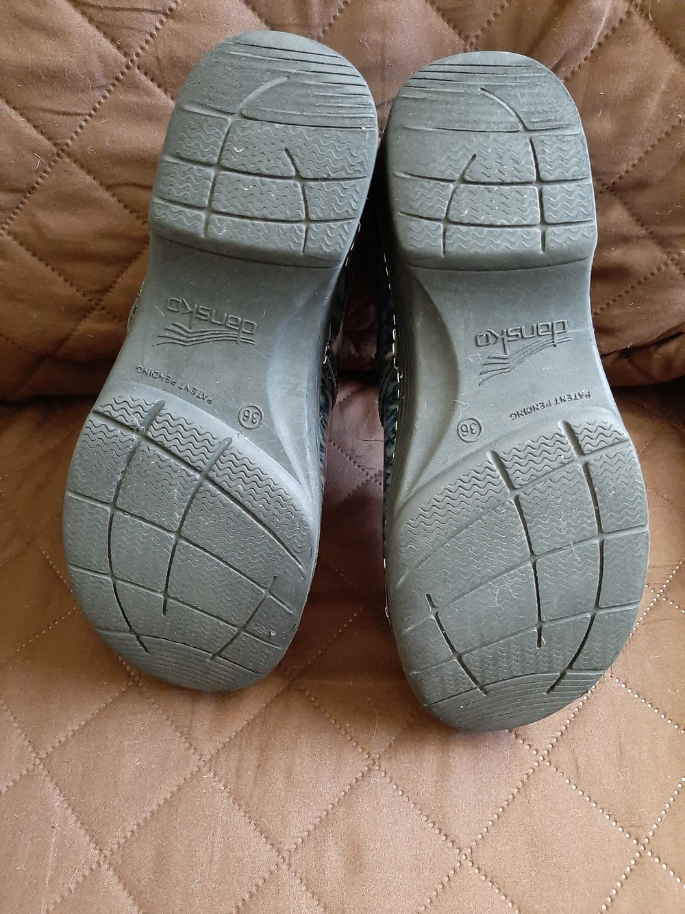 Dansko LT Blue Multi-Pattern Clogs - Picture 6 of 6